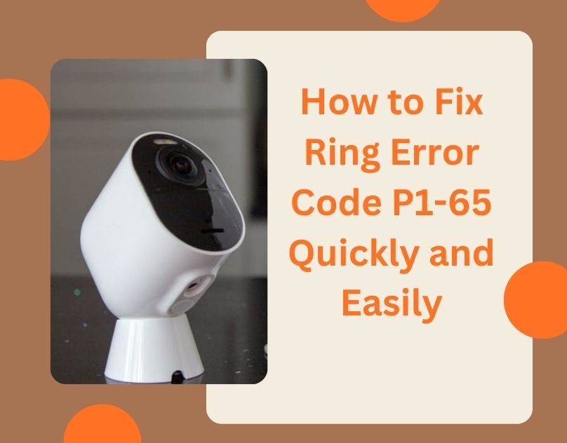 Ring Error Code P1-65